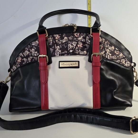 2015 The Bradford Exchange Disney Mickey Mouse and Minnie Mouse Purse Satchel - Picture 1 of 11